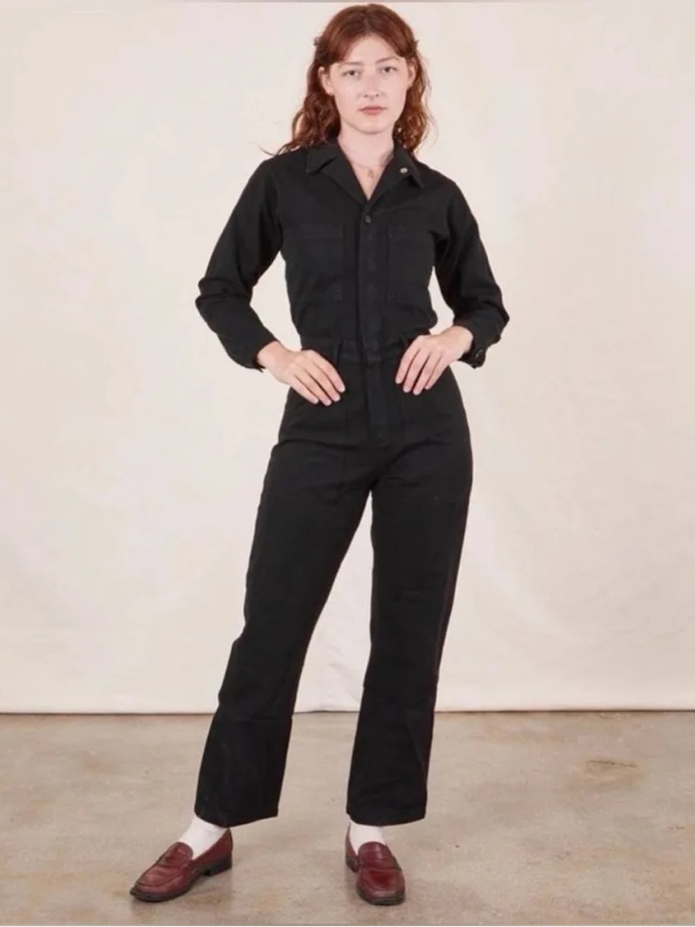 NWOT Big Bud Press Long Sleeve Everyday Jumpsuit Black Size XS Unisex
